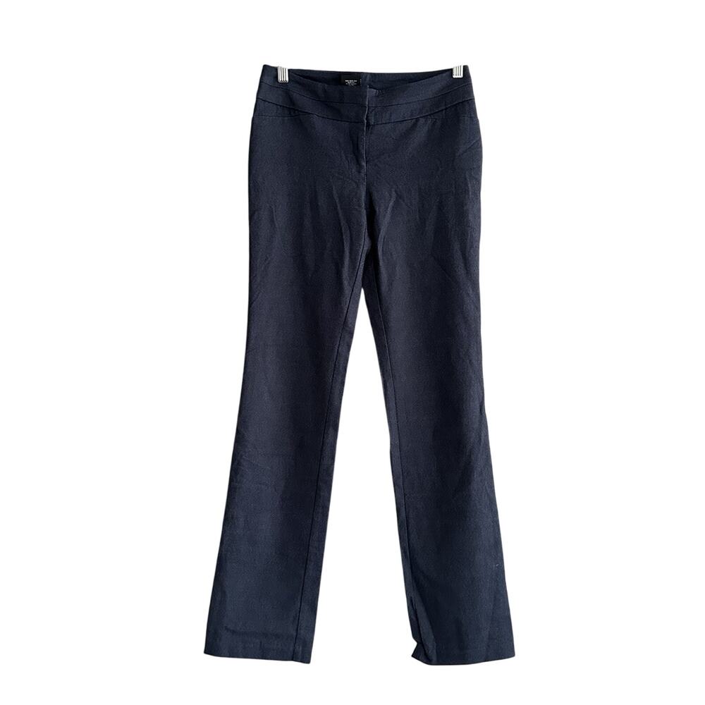 Heart And Soul Slacks Pants Women’s Navy Blue Size 3 Straight Leg Low Rise